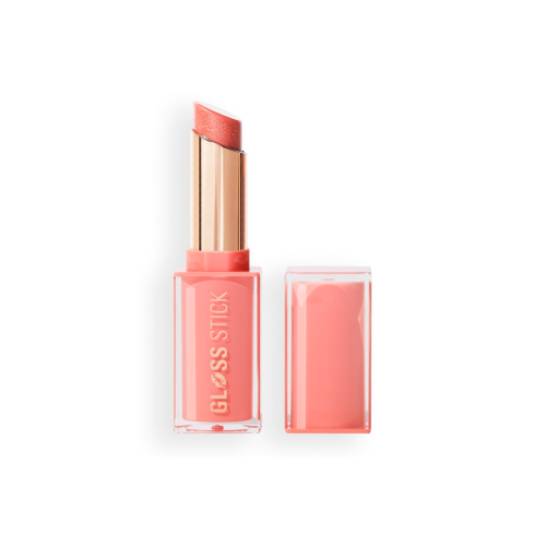 Makeup Revolution - Barra de labios Pout Lip Gloss Stick - Shimmer Peach Sorbet Nude