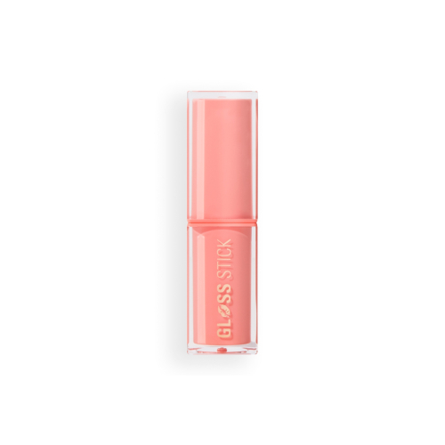 Makeup Revolution - Barra de labios Pout Lip Gloss Stick - Shimmer Peach Sorbet Nude