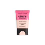 Makeup Revolution - Base de maquillaje Conceal & Define Soft Matte - F0.5C