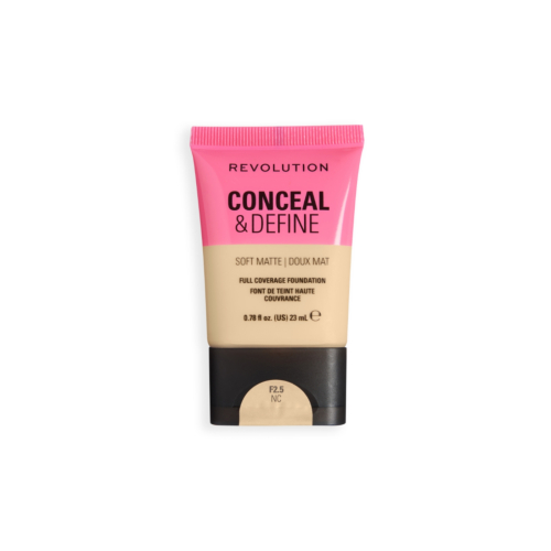 Makeup Revolution - Base de maquillaje Conceal & Define Soft Matte - F2.5NC