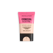 Makeup Revolution - Base de maquillaje Conceal & Define Soft Matte - F2NC