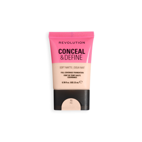 Makeup Revolution - Base de maquillaje Conceal & Define Soft Matte - F2NC