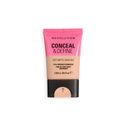 Makeup Revolution - Base de maquillaje Conceal & Define Soft Matte - F3N