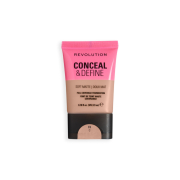 Makeup Revolution - Base de maquillaje Conceal & Define Soft Matte - F4C