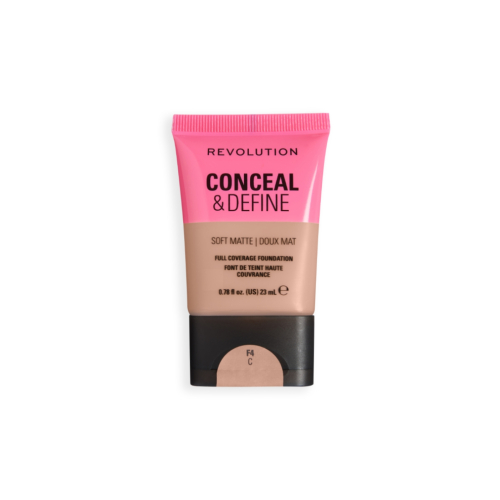 Makeup Revolution - Base de maquillaje Conceal & Define Soft Matte - F4C