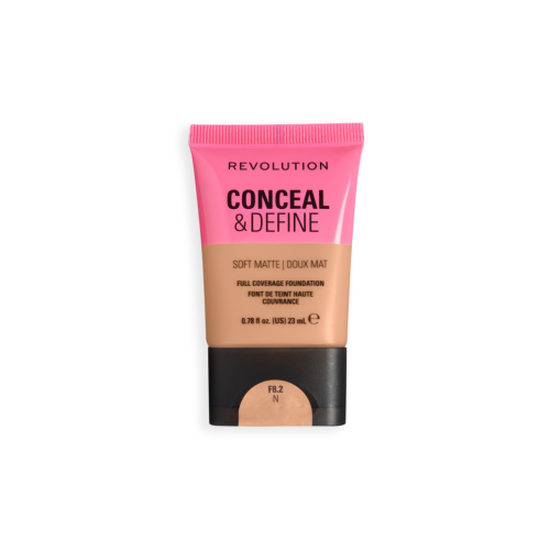 Makeup Revolution - Base de maquillaje Conceal & Define Soft Matte - F8.2N