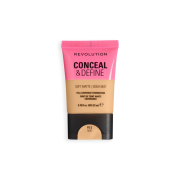 Makeup Revolution - Base de maquillaje Conceal & Define Soft Matte - F8.5NW