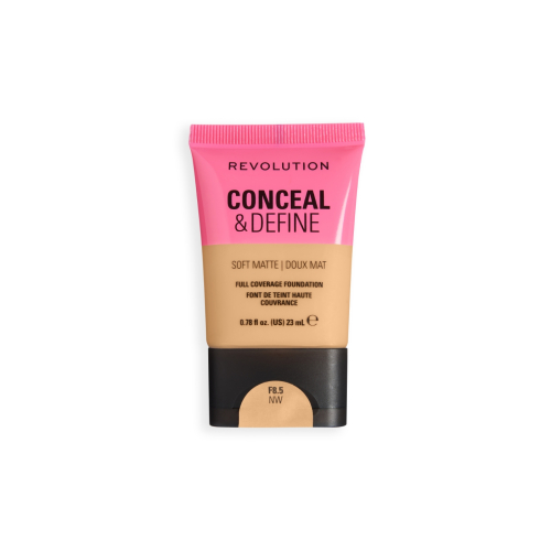 Makeup Revolution - Base de maquillaje Conceal & Define Soft Matte - F8.5NW