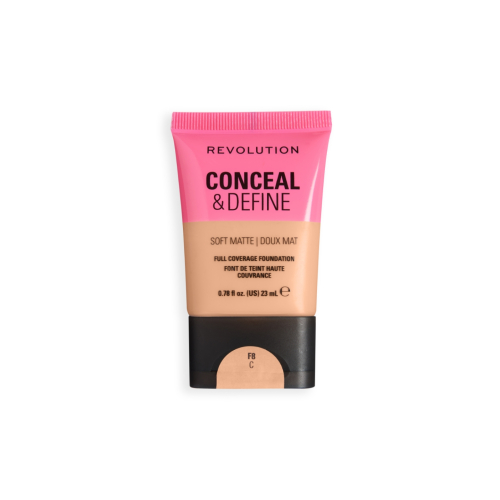 Makeup Revolution - Base de maquillaje Conceal & Define Soft Matte - F8C