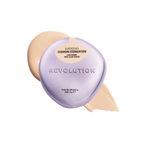 Makeup Revolution - Base de maquillaje en cushion Superdewy - Fair Warm