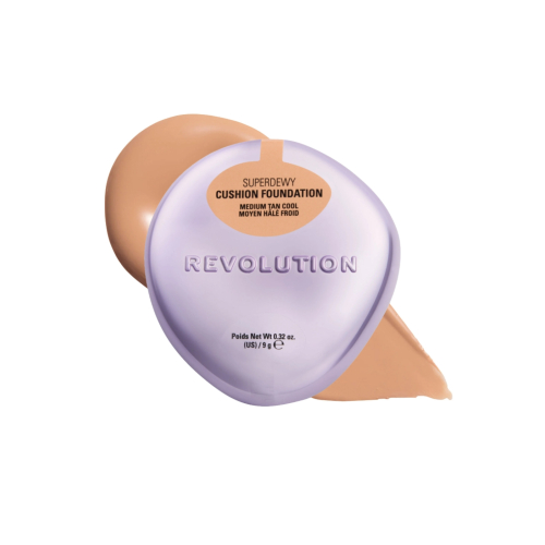 Makeup Revolution - Base de maquillaje en cushion Superdewy - Medium Tan Cool