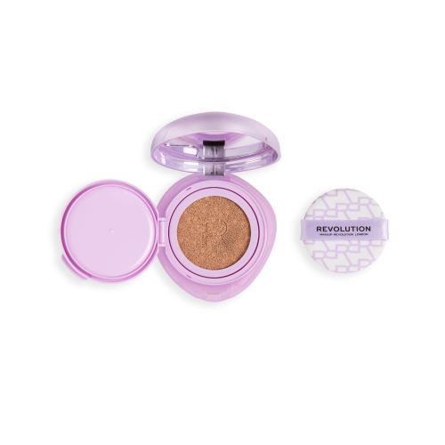 Makeup Revolution - Base de maquillaje en cushion Superdewy - Medium Tan Cool