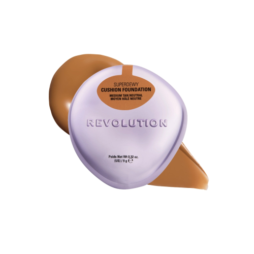 Makeup Revolution - Base de maquillaje en cushion Superdewy - Medium Tan Neutral