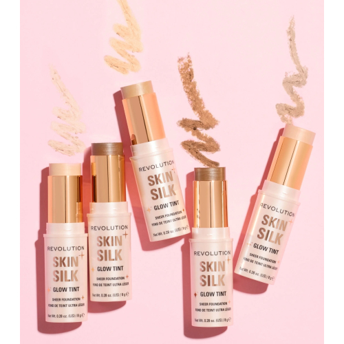 Makeup Revolution - Base de maquillaje en stick Skin Silk Glow Tint Sheer Foundation - Fair Neutral Cool