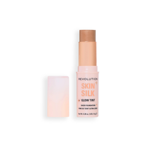 Makeup Revolution - Base de maquillaje en stick Skin Silk Glow Tint Sheer Foundation - Medium Tan Neutral