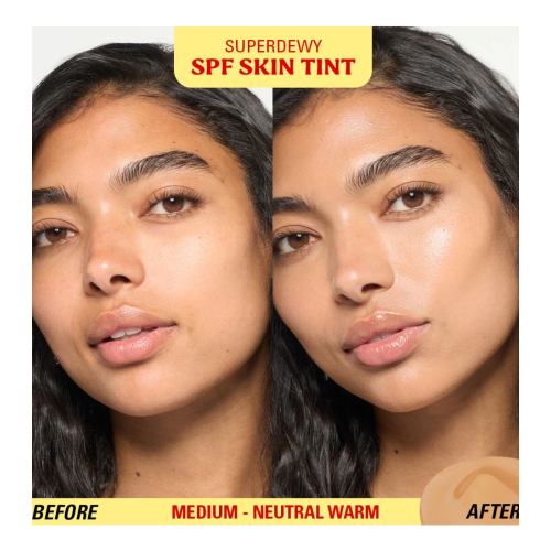 Makeup Revolution - Base de maquillaje Superdewy Skin Tint SPF30 - Medium Neutral Warm