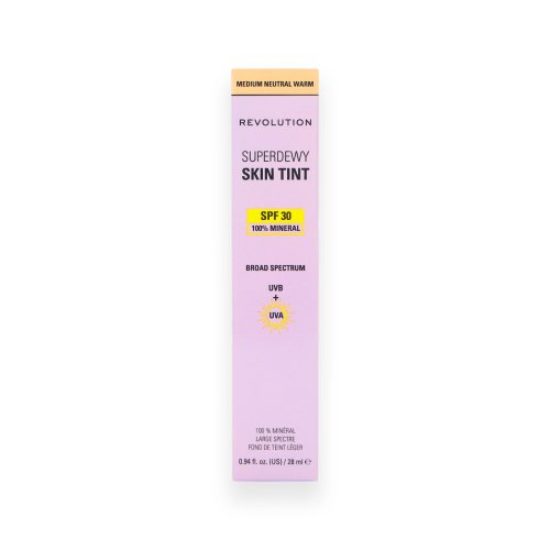 Makeup Revolution - Base de maquillaje Superdewy Skin Tint SPF30 - Medium Neutral Warm