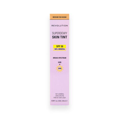 Makeup Revolution - Base de maquillaje Superdewy Skin Tint SPF30 - Medium Tan Warm