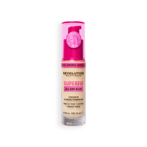Makeup Revolution - Base de maquillaje Superfix 16H Blur - F0.2N