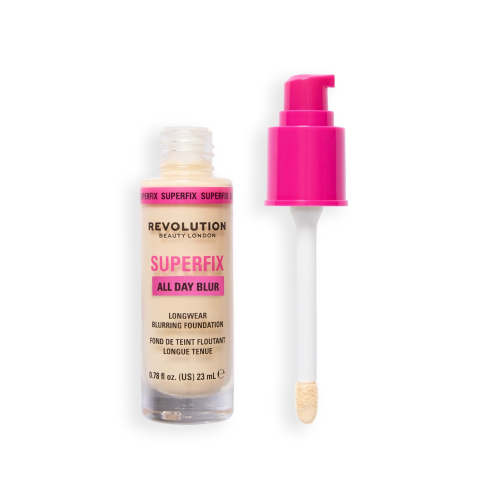 Makeup Revolution - Base de maquillaje Superfix 16H Blur - F0.2N