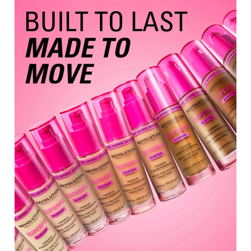 Makeup Revolution - Base de maquillaje Superfix 16H Blur - F2NC