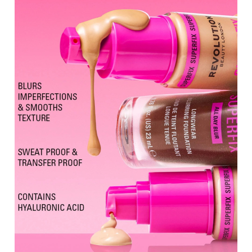 Makeup Revolution - Base de maquillaje Superfix 16H Blur - F8C