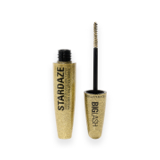 Makeup Revolution - Brillo para cabello, cejas y pestañas Big Lash Stardaze - Stardust Gold