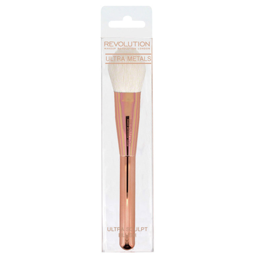 Makeup Revolution - Brocha colorete Ultra Metals  Sculpt Blush Brush – F303