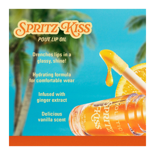 Makeup Revolution - *Club Riviera*  - Aceite labial Spritz Kiss Orange