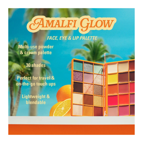 Makeup Revolution - *Club Riviera* - Paleta multiusos para rostro, ojos y labios Amalfi Glow