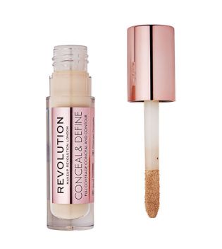 Makeup Revolution - Corrector líquido Conceal & Define - C4