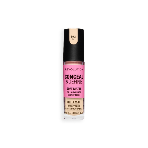 Makeup Revolution - Corrector líquido Conceal & Define Soft Matte - C0.2N