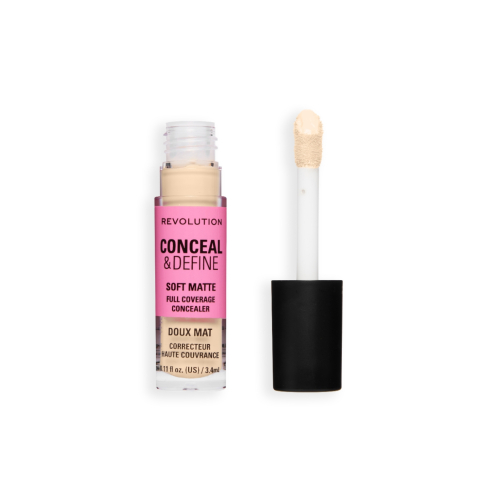 Makeup Revolution - Corrector líquido Conceal & Define Soft Matte - C0.2N