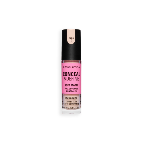 Makeup Revolution - Corrector líquido Conceal & Define Soft Matte - C0.5C