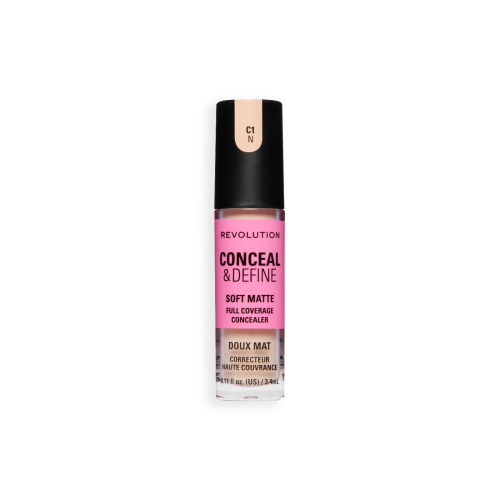 Makeup Revolution - Corrector líquido Conceal & Define Soft Matte - C1N