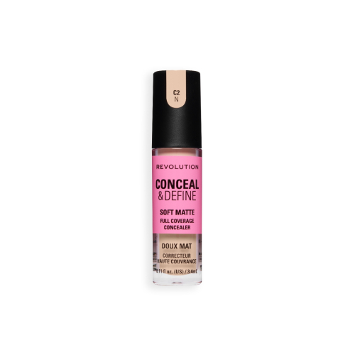 Makeup Revolution - Corrector líquido Conceal & Define Soft Matte - C2N
