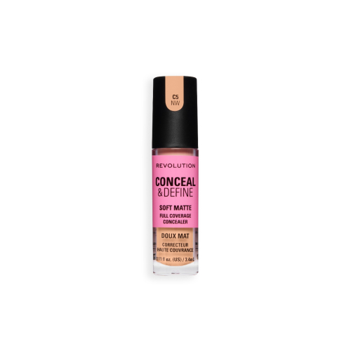 Makeup Revolution - Corrector líquido Conceal & Define Soft Matte - C5NW
