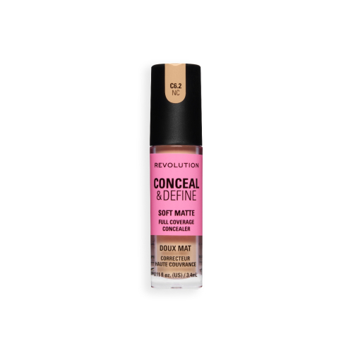 Makeup Revolution - Corrector líquido Conceal & Define Soft Matte - C6.2NC