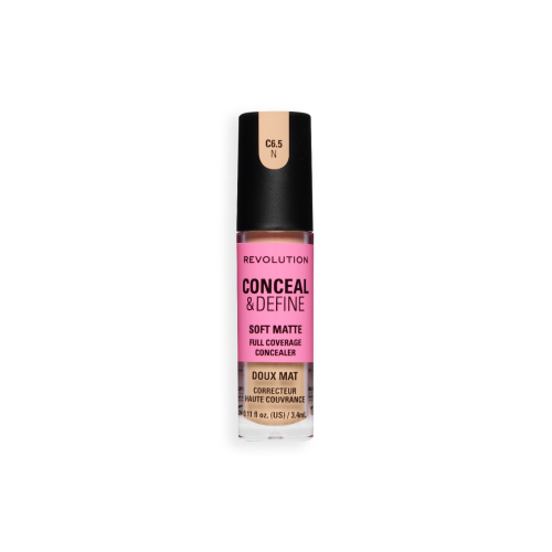 Makeup Revolution - Corrector líquido Conceal & Define Soft Matte - C6.5N