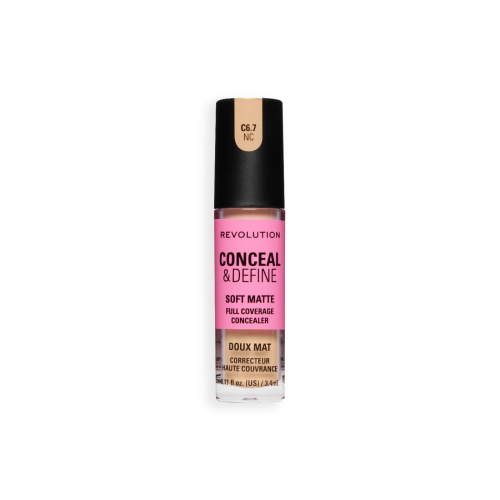 Makeup Revolution - Corrector líquido Conceal & Define Soft Matte - C6.7N