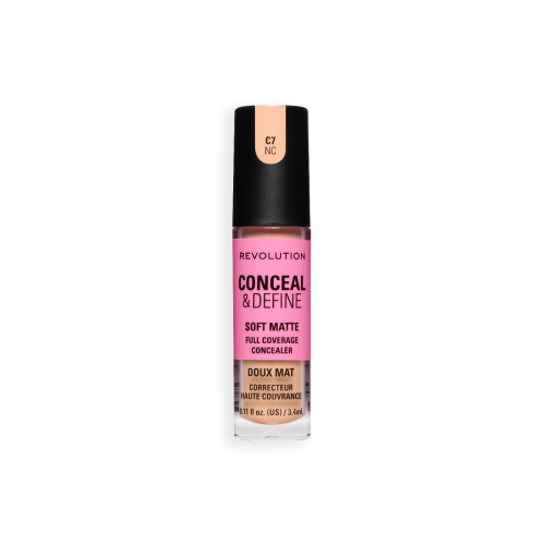 Makeup Revolution - Corrector líquido Conceal & Define Soft Matte - C7NC