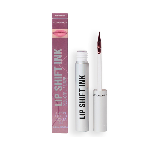 Makeup Revolution - Delineador de labios Lip Shift Ink Peel Off - Bitten Cherry