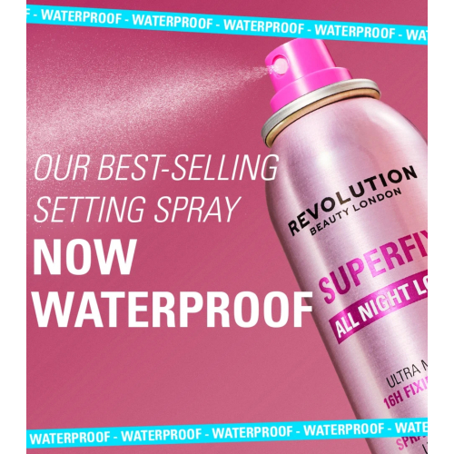 Makeup Revolution - Fijador de maquillaje en spray Superfix All Night Long Waterproof