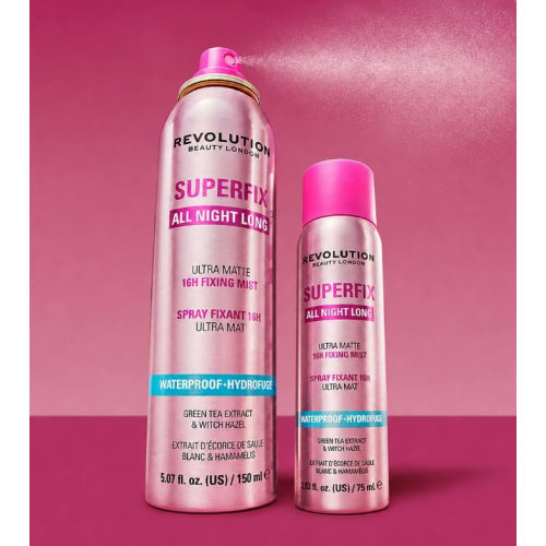 Makeup Revolution - Fijador de maquillaje en spray Superfix All Night Long Waterproof
