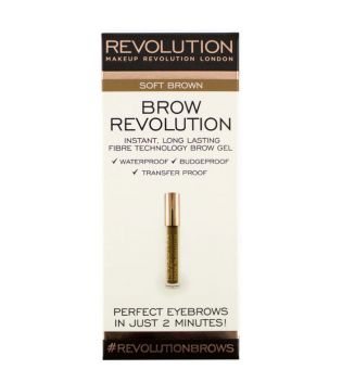 Makeup Revolution - Gel para cejas Brow Revolution - Soft Brown