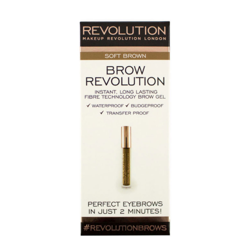 Makeup Revolution - Gel para cejas Brow Revolution - Soft Brown
