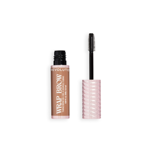 Makeup Revolution - Gel para cejas Wrap Brow - Warm Medium Brown