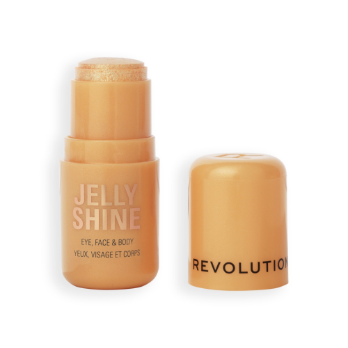 Makeup Revolution - Iluminador Jelly Shine Shadow and Highlight Stick - Celestial Gold