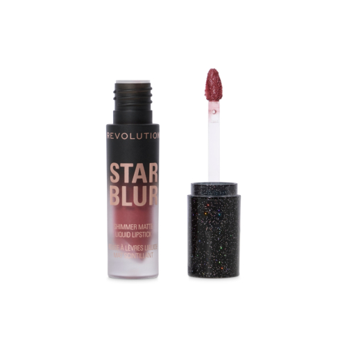 Makeup Revolution - Labial líquido mate con shimmer Star Blur - Moonlit Rose