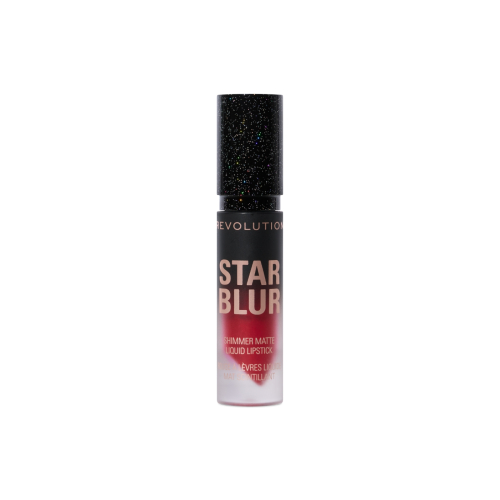 Makeup Revolution - Labial líquido mate con shimmer Star Blur - Scarlet Ruby